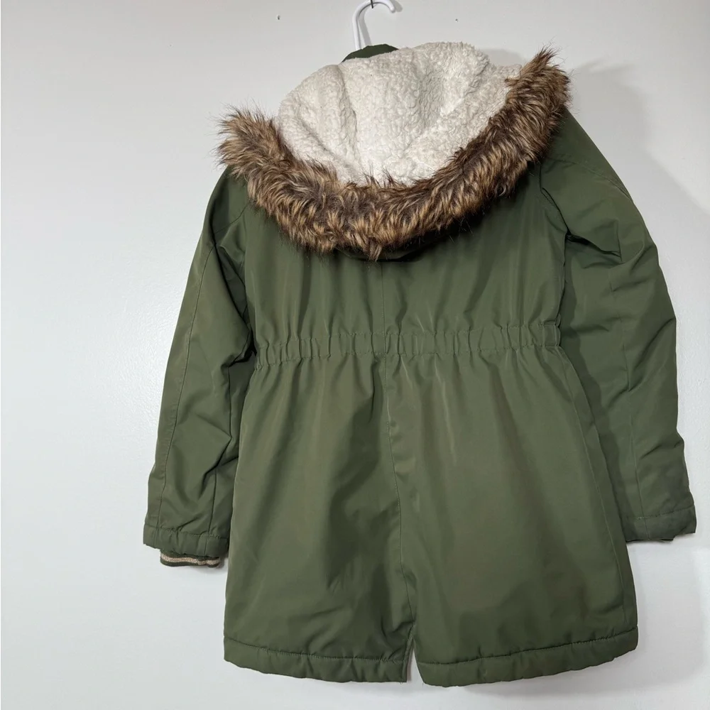 Olive Green Kids Raincoat
